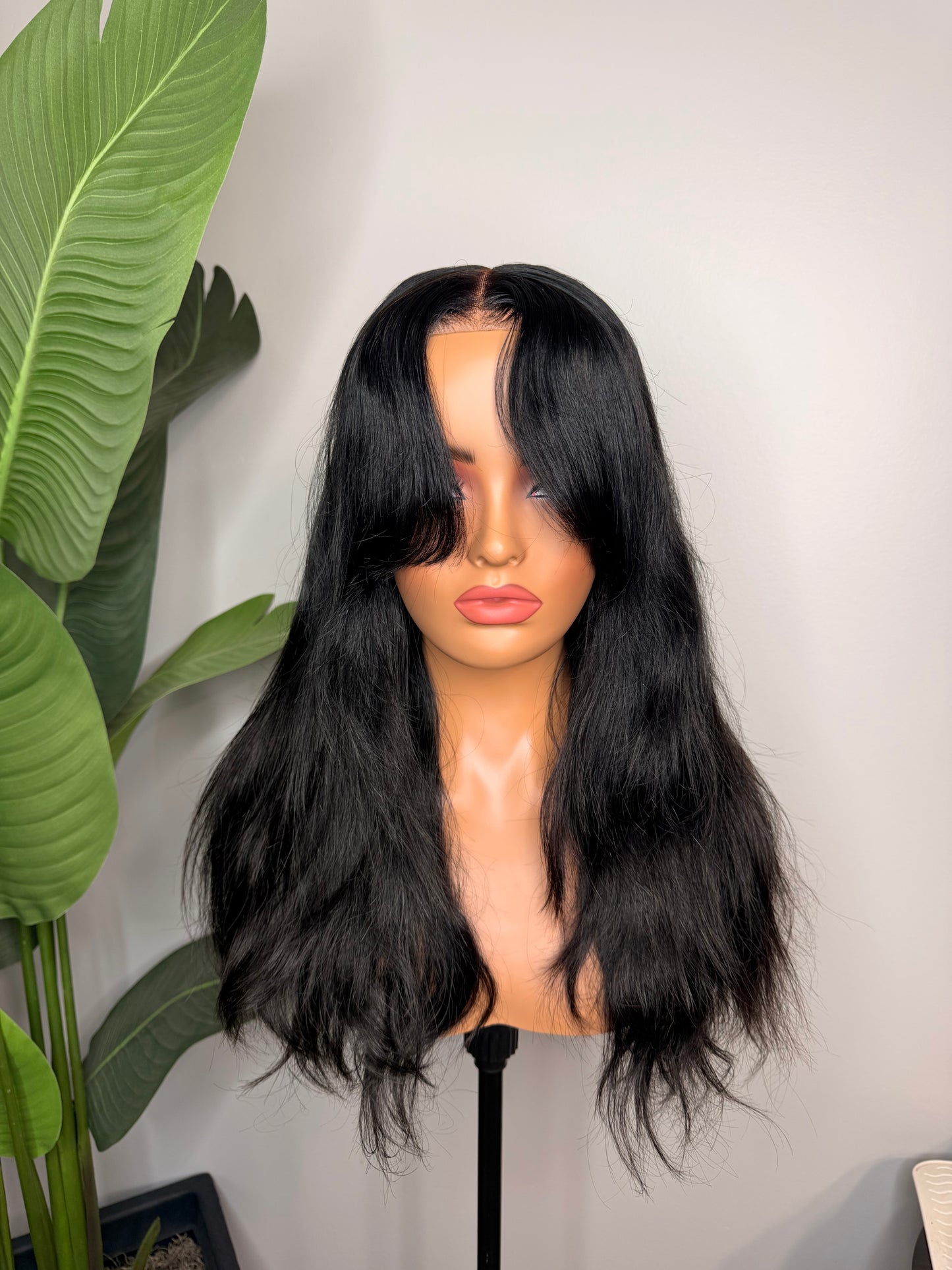 Nevaeh- Glueless Curtain Bangs Loose Wave