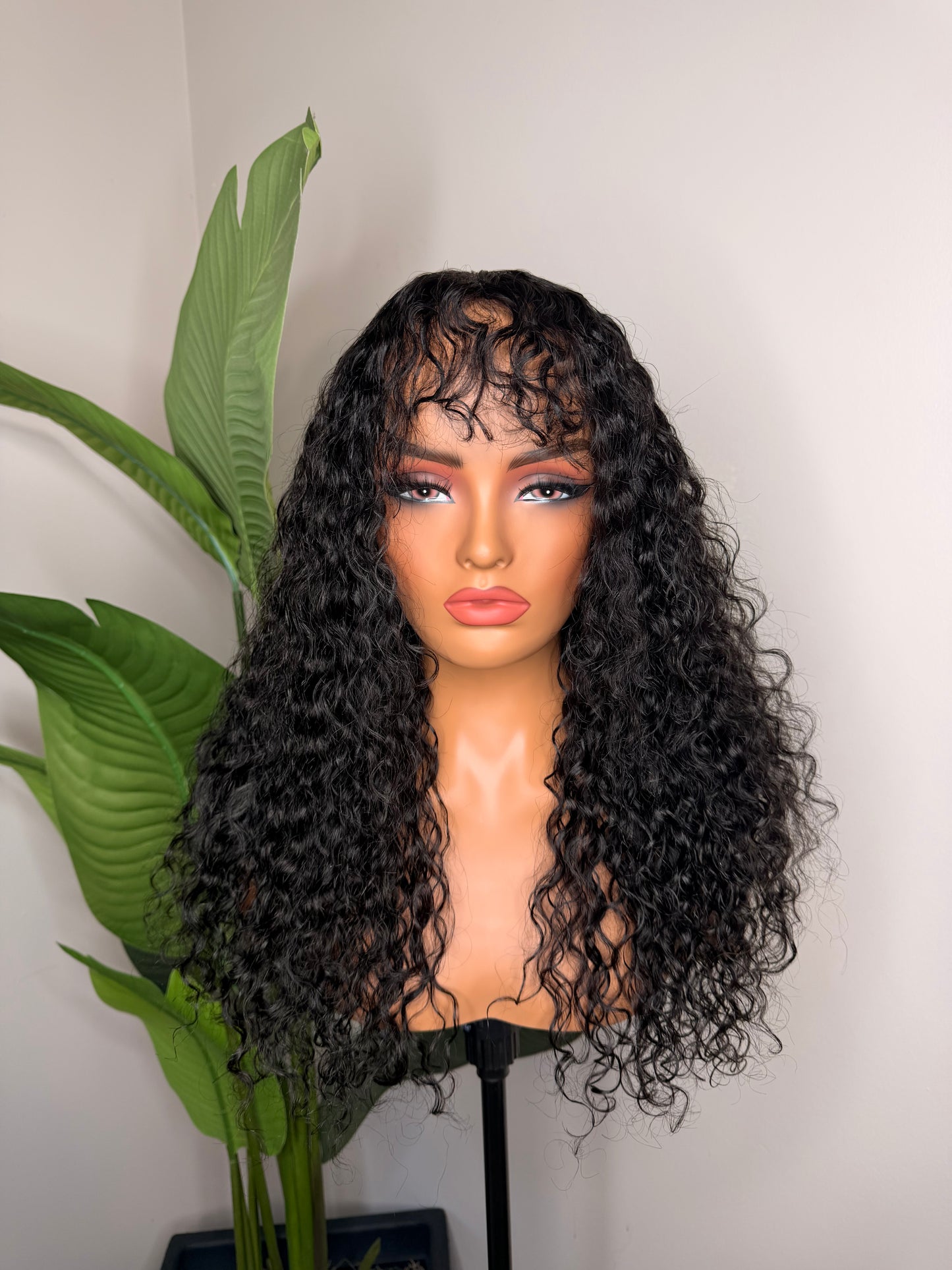 Kami- Glueless Shaggy Curly Bang