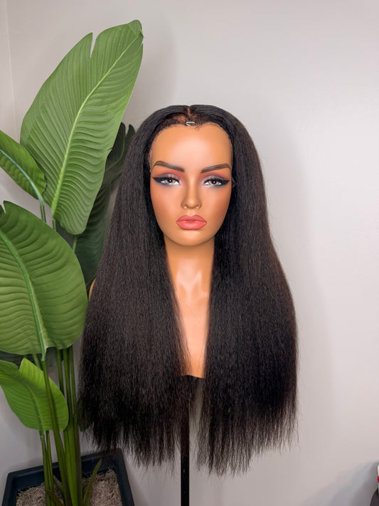 Kiana- Glueless 4C Edges Kinky Straight
