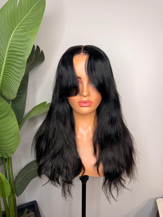 Nevaeh- Glueless Curtain Bangs Loose Wave